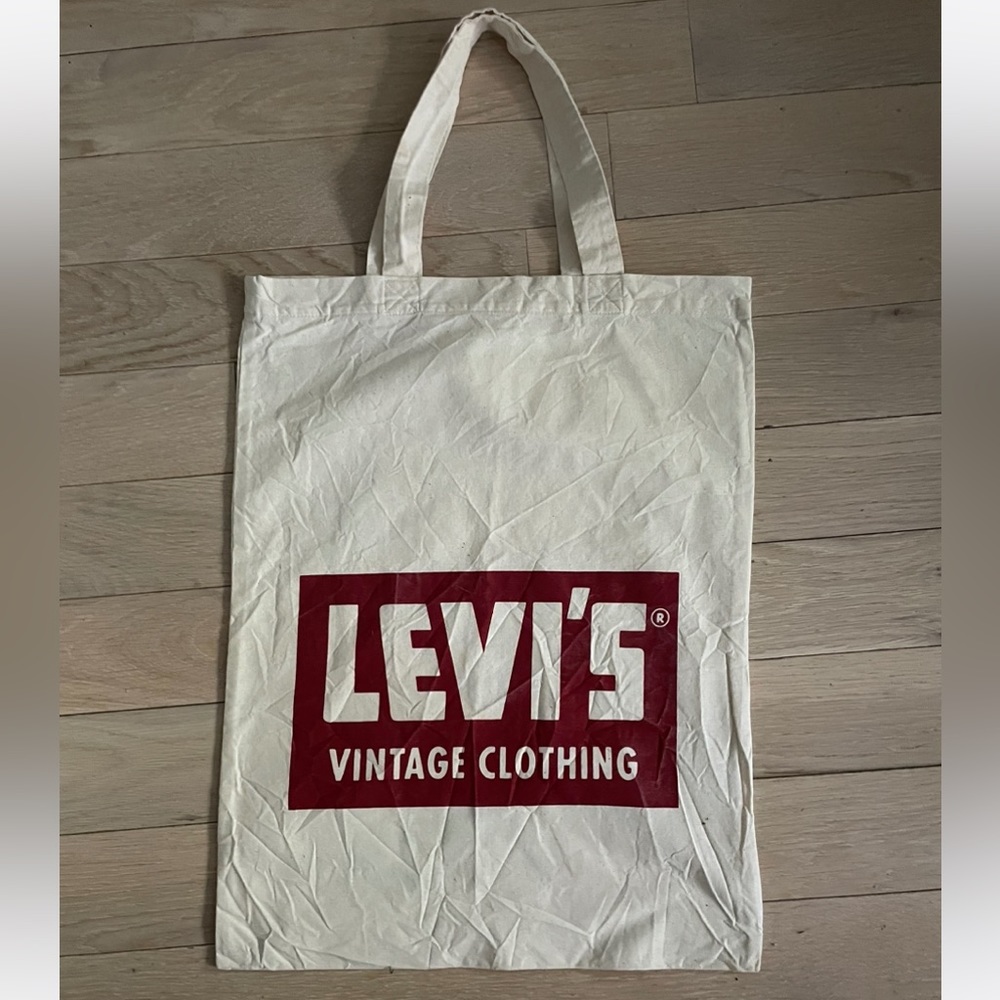 New Levi’s crinkle effect light weight reusable tote bag
